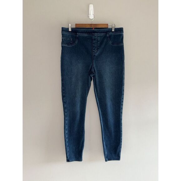 Spanx Pull On Skinny Jeans Jean-ish Ankle Leggings Soft Knit Shaping Stretch 1X - Picture 3 of 16